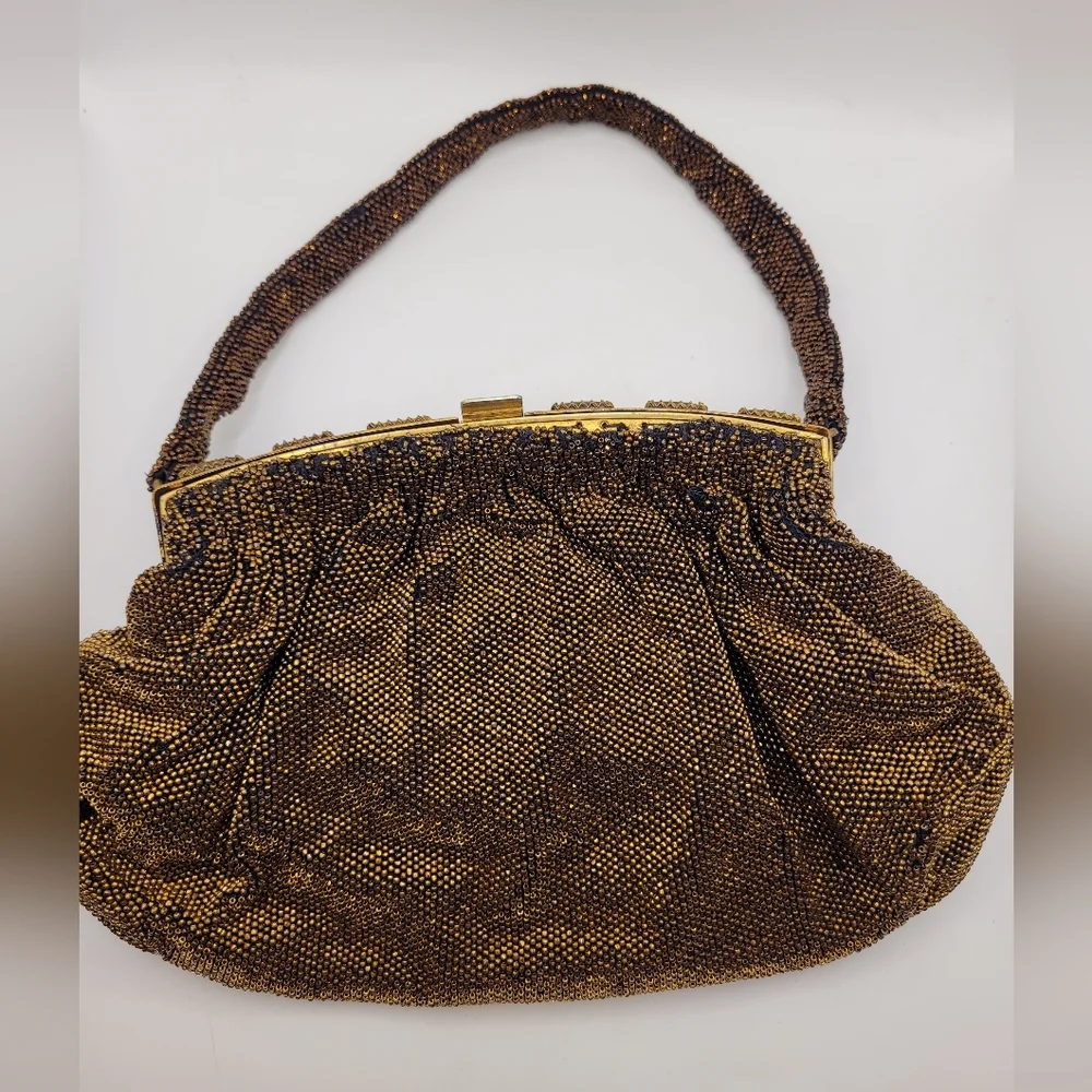 Antique Mesh Purse 1920s Art Deco Made In France